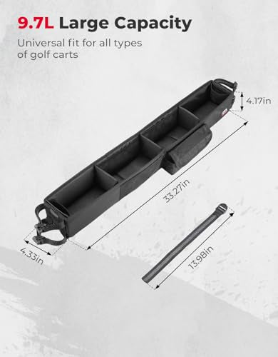 Golf Cart Front Storage Basket No Drilling Universal Fit Organizer