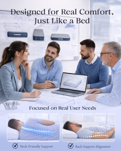 Blue Twin Air Mattress with Built-in Pump - 13 Inch XL-Long, Supports 500 lb