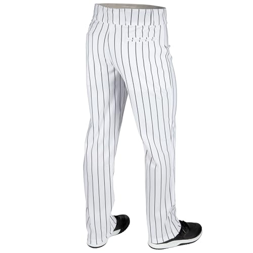 Champro Men's Triple Crown 2.0 Open Bottom Baseball Pants - Medium White & Black