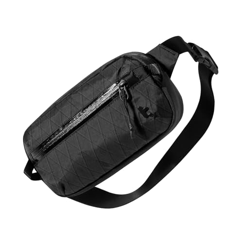 tomtoc X-Pac 1.5L Sling Bag with RFID Blocking Crossbody for Men Women - Black
