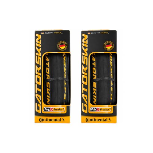 Continental Gatorskin Road Bike Tire 700x25 Durable Puncture-Resistant 2 Pack