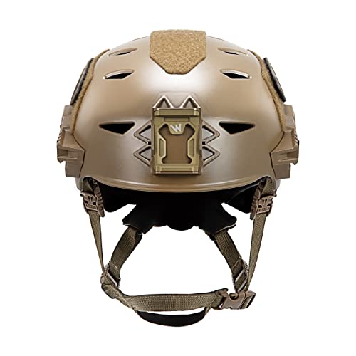 Lightweight Tactical Bump Helmet with Night Vision Mounts - Coyote Brown, Size M/L