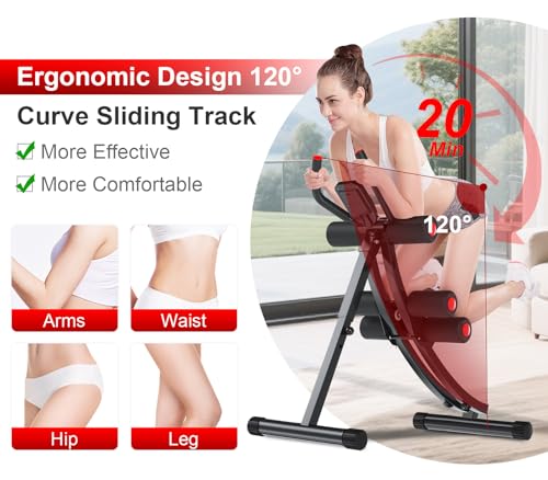 KESH WELL Ab Machine for Core Workout, Waist Trainer for Women & Men