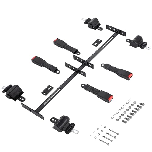 Universal Golf Cart Seat Belt Kit for EZGO Yamaha Club Car - Safety & Easy Installation