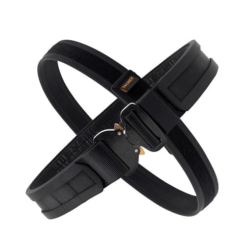 TACNEX 1.75-Inch MOLLE Duty Belt with Genuine Cobra Buckle - Black, Medium