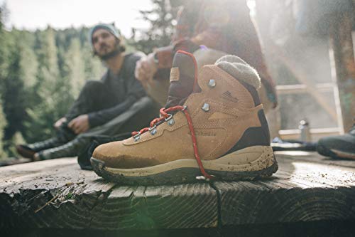 Women's Waterproof Hiking Boots - Columbia Newton Ridge Plus Elk/Mountain Red 11