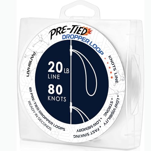 Pre-Tied Dropper Loop Fishing Line Spool for Saltwater & Freshwater Fishing