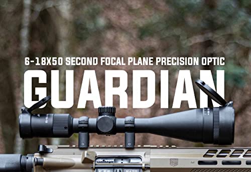 Monstrum Guardian 6-18x50 AO Rifle Scope Black - Parallax Adjustment, Water/Fog Resistant