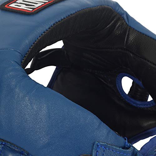 Ringside Large Black Boxing MMA Muay Thai Headgear Without Cheeks - Competition Head Protection