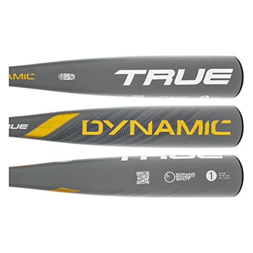 Baseball Bat - 32 Inch 22 Oz Gray/Gold USSSA 2 3/4 Inch Big Barrel - Dynamic (-10)