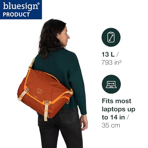 Osprey Daylite 12L Messenger Bag - White Multi Variation, Laptop & Water Bottle Pocket