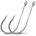 Giant Saltwater Fishing Hooks 10/0 Stainless Steel Big Game Hooks Set for Shark Alligator Gator Hunting
