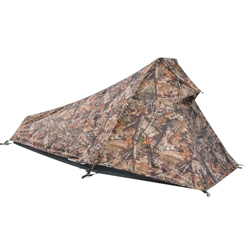GEERTOP Camouflage Ultralight Solo Bivy Tent for Camping & Backpacking