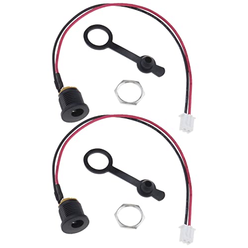 Electric Bike Charging Port Replacement 2-Pack DC5.5x2.1mm Waterproof Dust Cover
