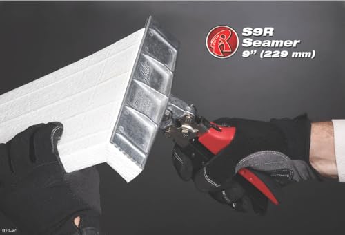 Malco 9-Inch Hand Seamer for Aluminum Roof Flashing & Fascia - 7:1 Leverage