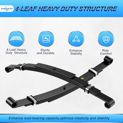 Golf Cart Rear 4-Leaf Spring Kit for EZGO TXT 1994-2009 - Heavy Duty Suspension