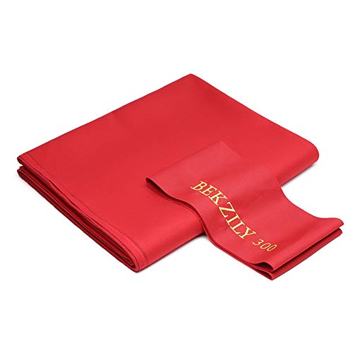 8ft Pool Table Cloth Set - Red, Professional Speed & Control Felt for Billiards