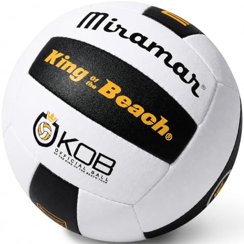 King of the Beach Miramar Beach Volleyball - Official Game Ball, Royal Yellow