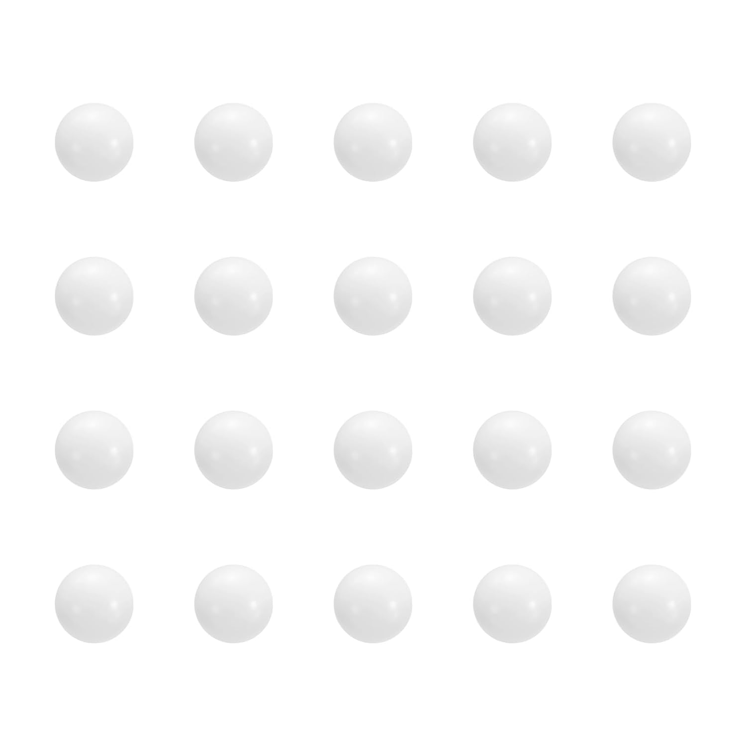 Uxcell 200 Pcs POM Bearing Balls - Precision Solid Plastic 5/16" (7.9mm) for Smooth Operation
