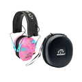 Walker's Razor Slim Electronic Ear Muffs Pink Sprinkles Hearing Protection