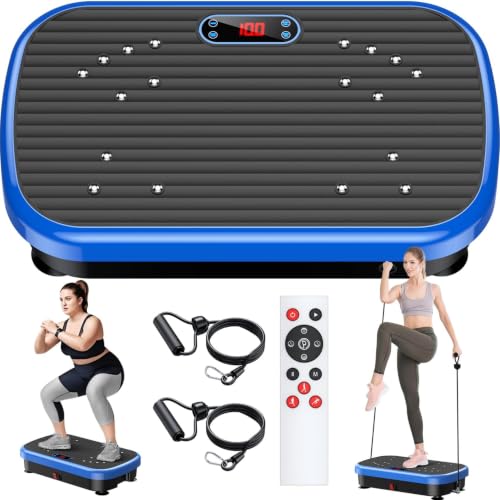 PUREROYI Vibration Plate Exercise Machine - 180 Speed Levels, 330lbs Capacity