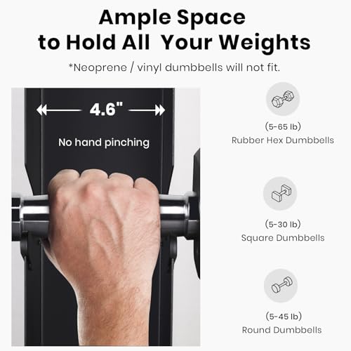 Large 700 LBS Capacity Dumbbell Rack Stand - A-Frame Rolling Weight Storage