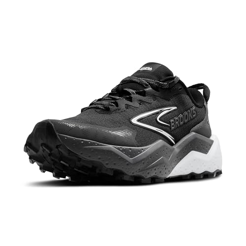 Brooks Women’s Caldera 8 Ultra Trail Running Shoe - Black/Blackened Pearl/White, Size 9