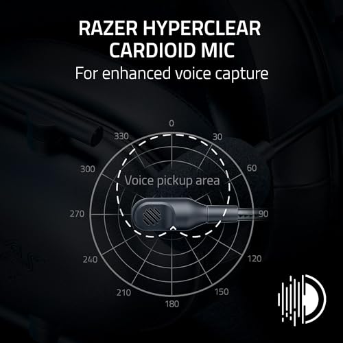 Razer BlackShark V2 X Wired Gaming Headset for PlayStation, Black, 3.5mm