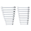 CRAFTSMAN 20-Piece Ratchet Wrench Set with Case, 90-Tooth, SAE & Metric
