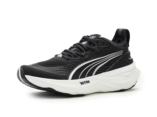 PUMA Womens ForeverRun Nitro 2 Running Shoes - Black/White, Size 8.5