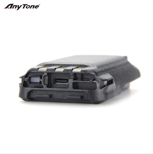 VMUKSAN Anytone Original 3100mAh AT-D878UV Battery Pack with USB-C Port Includes Belt Clip for AT-D878UV Plus/D878UV/D868UV