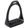 Equestrian Stirrups - Wide Track Design, Shock Absorbent, Quick Release, Black