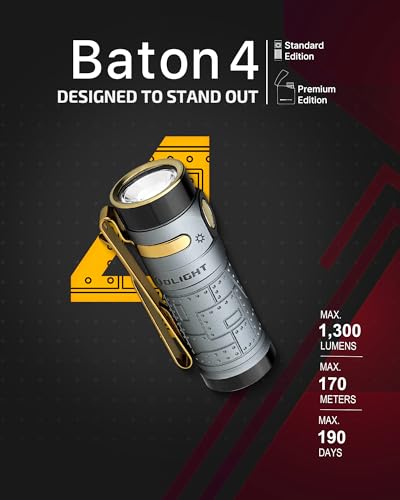 Rechargeable EDC Flashlight 1300 Lumens Compact Metal Clip