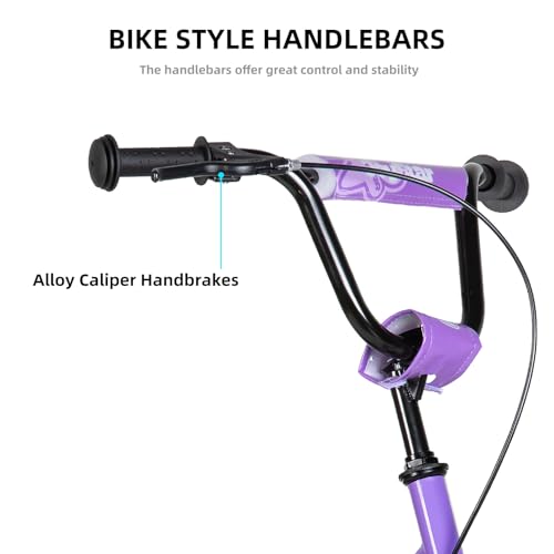 JOYSTAR Purple 12-Inch Kids Kick Scooter for Ages 5+ Teens & Youth