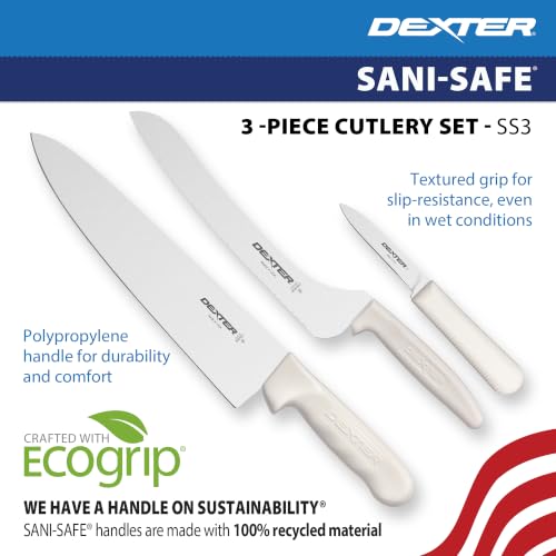 Dexter-Russell 3-Piece Kitchen Cutlery Set with High-Carbon Stainless Steel Blades