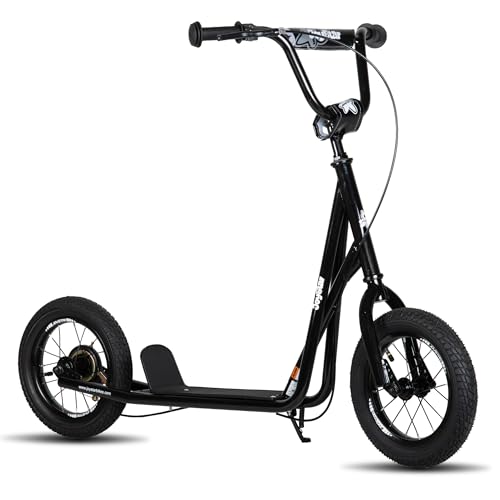 JOYSTAR Kids Kick Scooter for Ages 5-10 - Black, Adjustable, All-Terrain