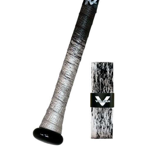 Vulcan Bat Grip 0.50mm - Maze Pattern, Silver Surge - Fits Wood/Alloy/Composite Bats