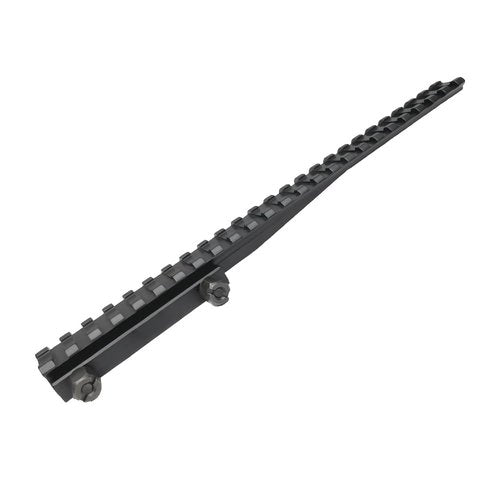 24-Slot Picatinny Rail Riser Mount, 10" Length Flat Top Mount Adapter and Riser (Low - 0.5") (MT050-24)
