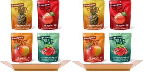 Favorite Flavors Variety Pack - Crispy Green Freeze-Dried Fruit Snacks, Pack of 32
