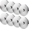 Northdeer 2.0 Upgraded Adjustable Steel Dumbbell Weight Plates 2.5 lbs x 8 Silver