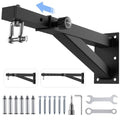 Heavy Bag Hanger Wall Mount - Adjustable Black Punching Bag Bracket 17-26"