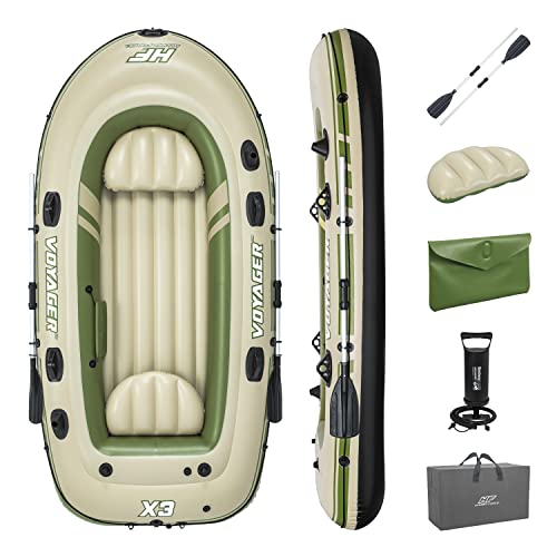 Inflatable Raft Set for 3 People - 9'8" x 54" with Oars & Pump - Bestway