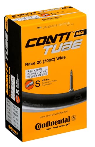 Presta Valve Inner Tube for 700c Bikes 25-32mm Wide - Continental 42mm Valve - Variation of Inner Tube / 700 x 25-32mm