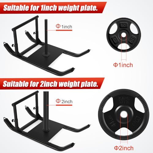 GADFISH Workout Fitness Sled, Weighted Sleds Push Gym Equipment for