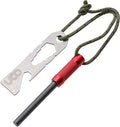 UCO Survival Fire Striker with Tether & Multitool - Red
