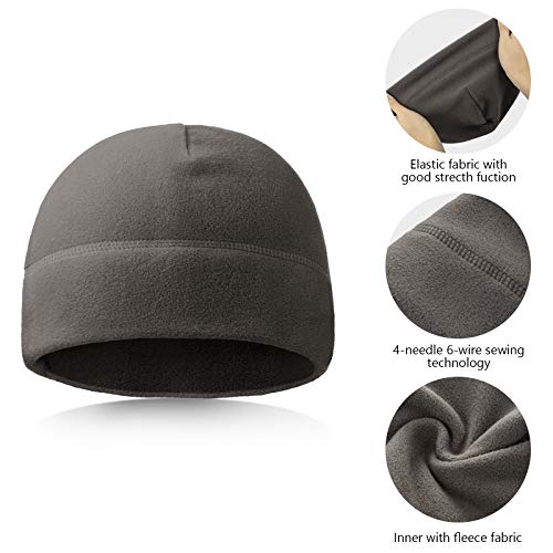 Winter Fleece Beanie Hat for Men - Classic Skull Cap, Tactical Style