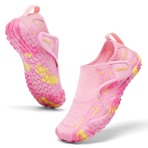 Kids Water Shoes - Toddler to Big Kid Light Pink 11 - Water Shoes for Kids