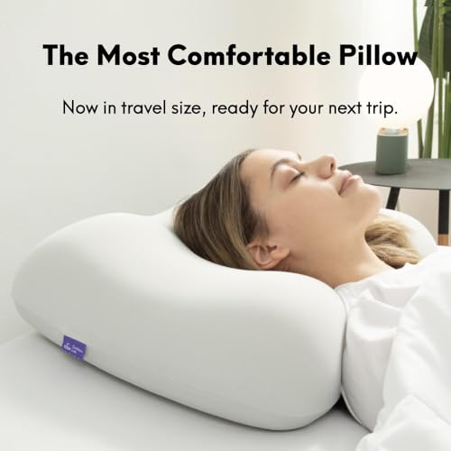 Travel Deep Sleep Pillow - Compact Memory Foam Neck Support Cushion - Spark