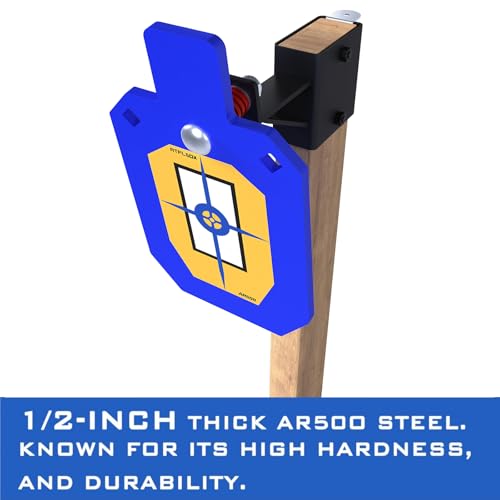 ATFLBOX 1/2 Inch Thick AR500 Steel Target Stand System for Shooting Range