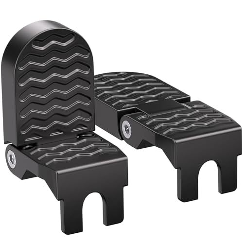 TOBWOLF U Slot Bike Rear Pedals - 12.5mm Aluminium Alloy Non-Slip Foot Pegs